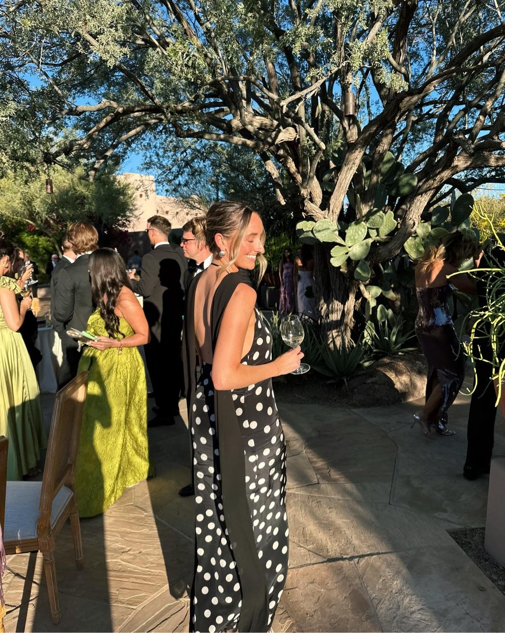Black and White Polka Dot Dress