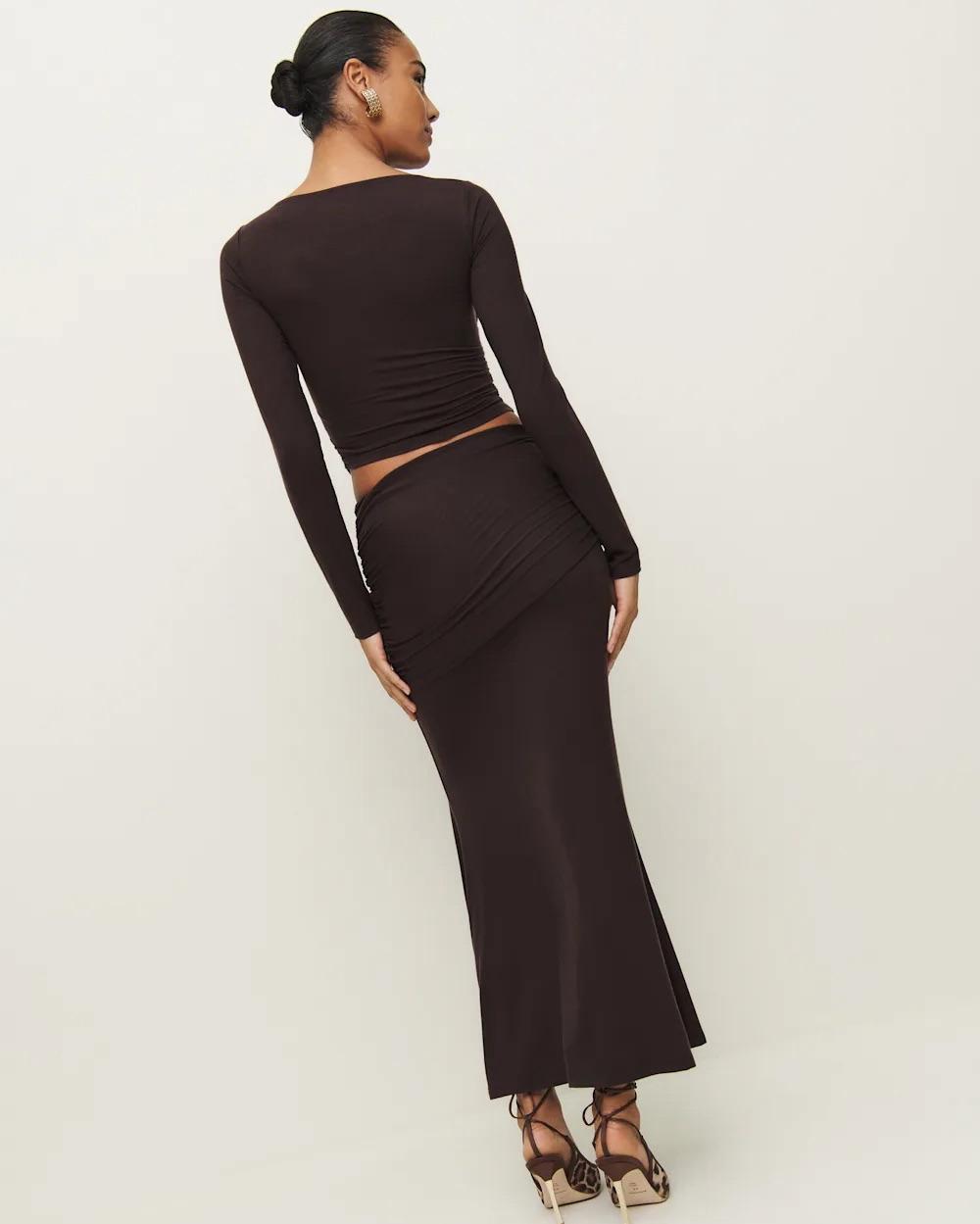 Reformation Two Piece Brown Set — photo 5 of 6