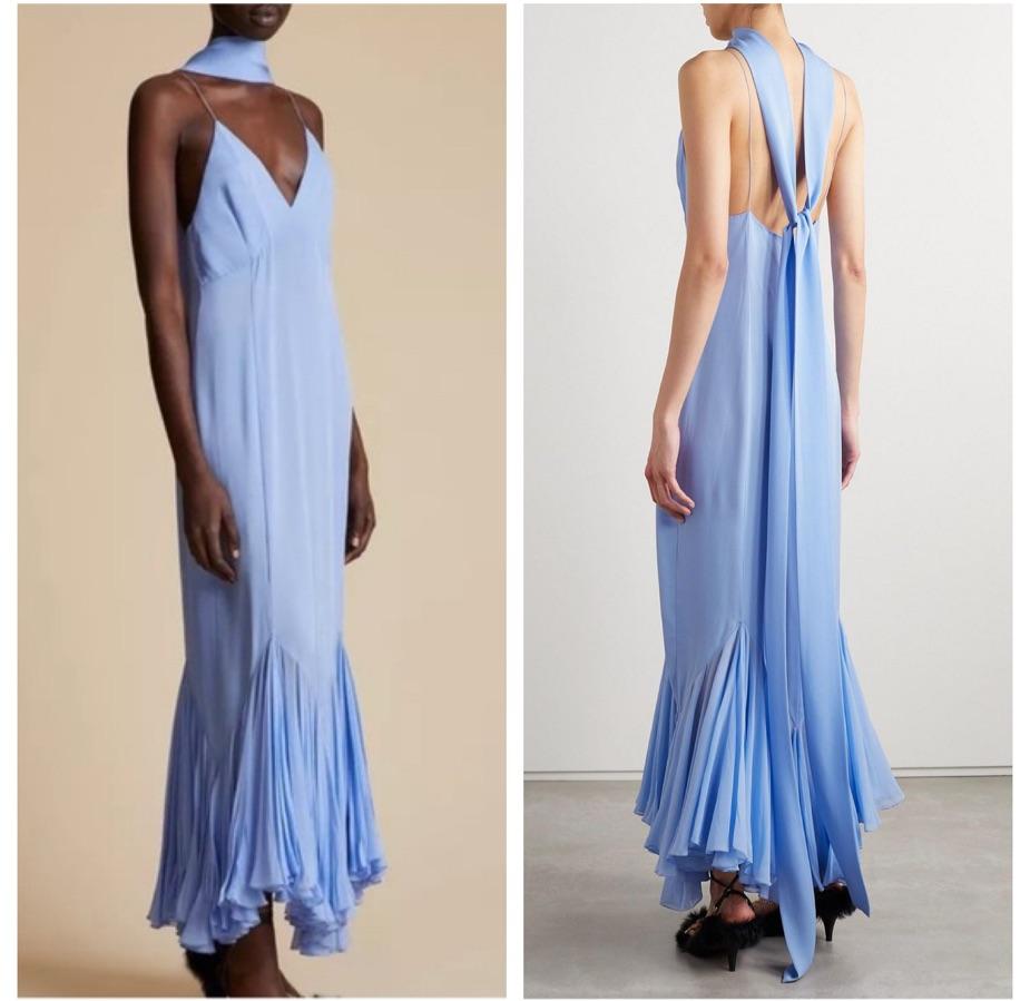 Khaite Candita Dress - Blue 8
