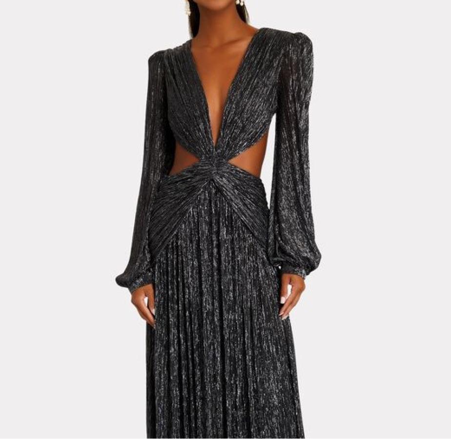 PatBo Metallic Plunge Maxi — photo 2 of 4