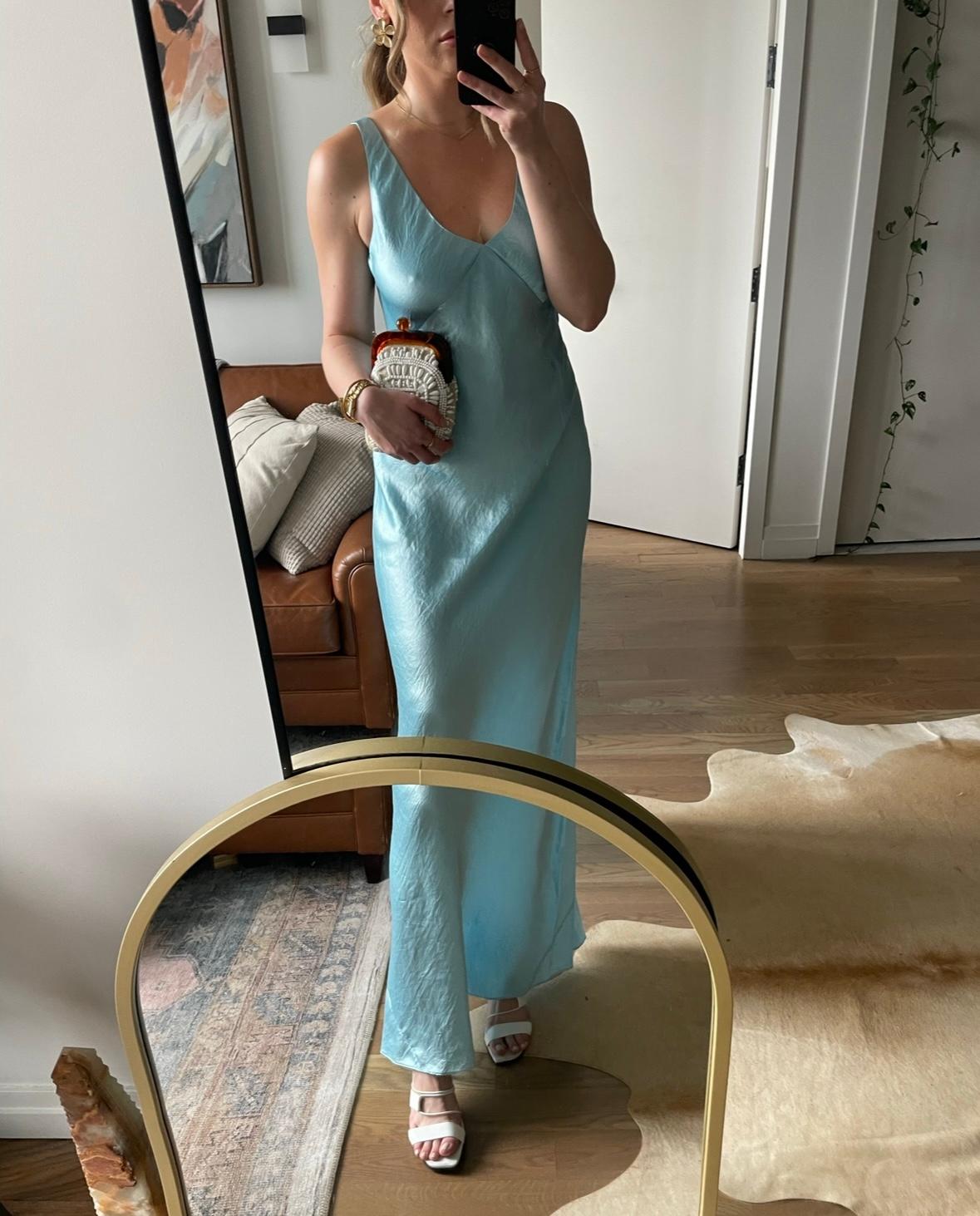 Blue Slip Dress