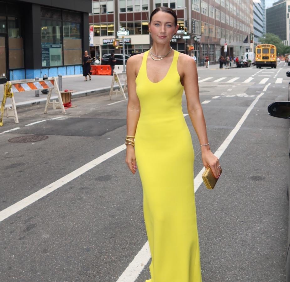 Brandon Maxwell yellow gown — photo 3 of 3