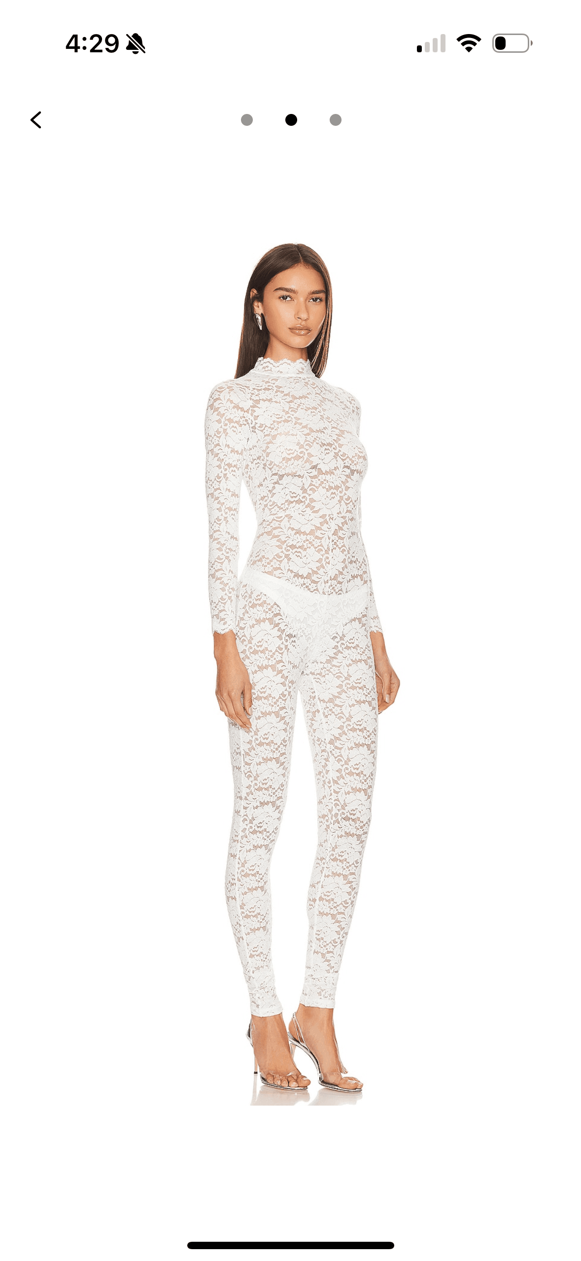 White Lace Jumpsuit — photo 2 of 5