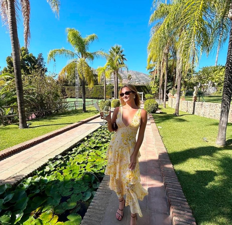 Yellow Ruffle Maxi Dress — photo 4 of 5