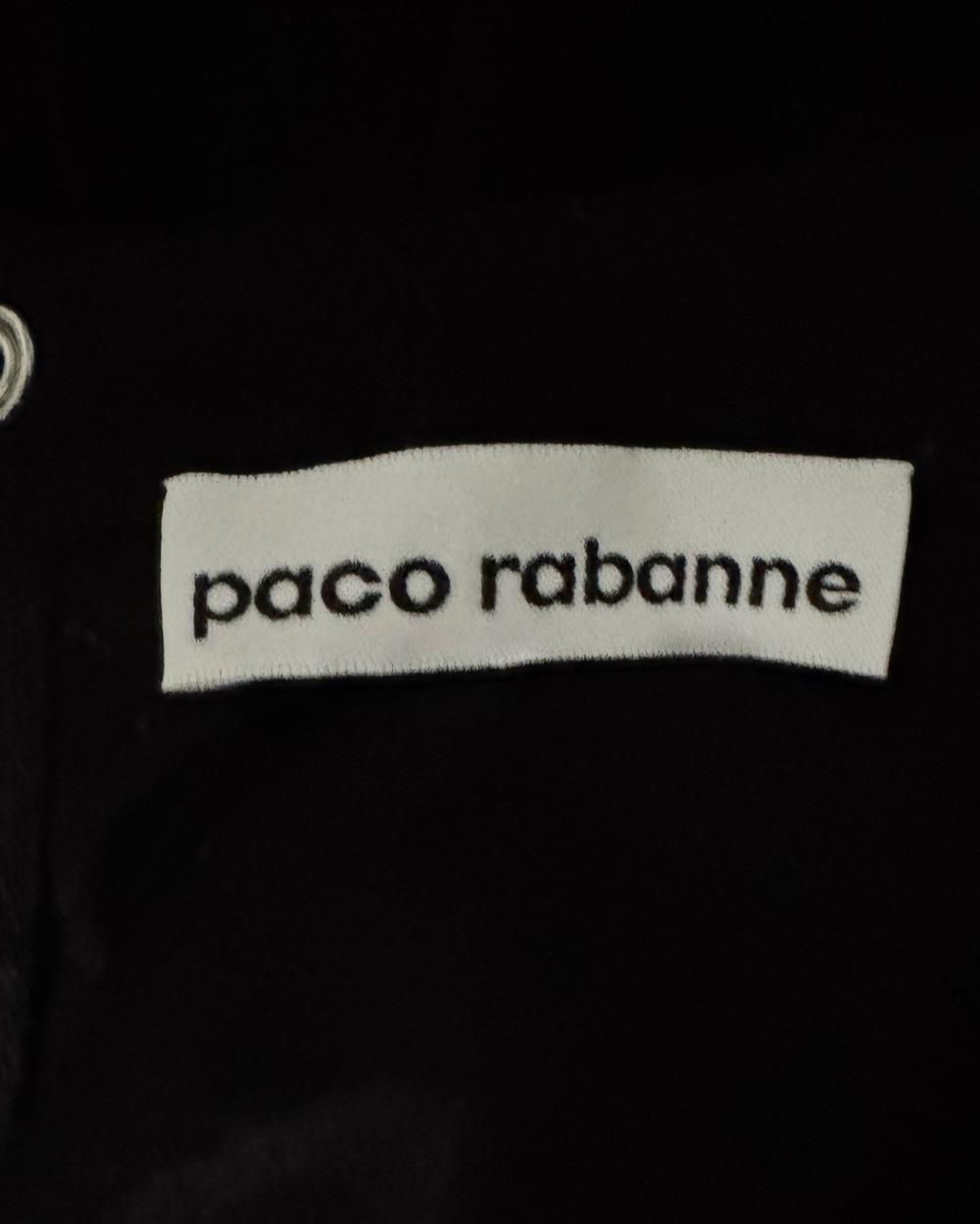 Paco Rabanne Black Draped Mini Dress — photo 6 of 6