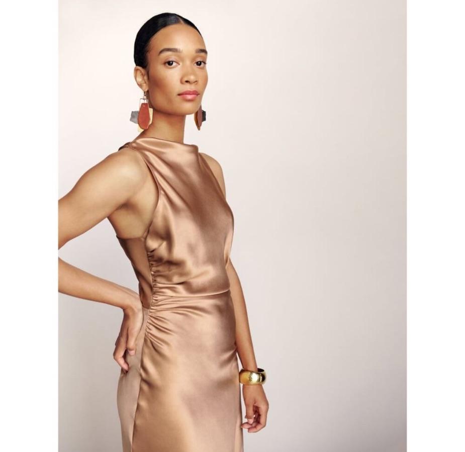 Reformation silk cassette dress