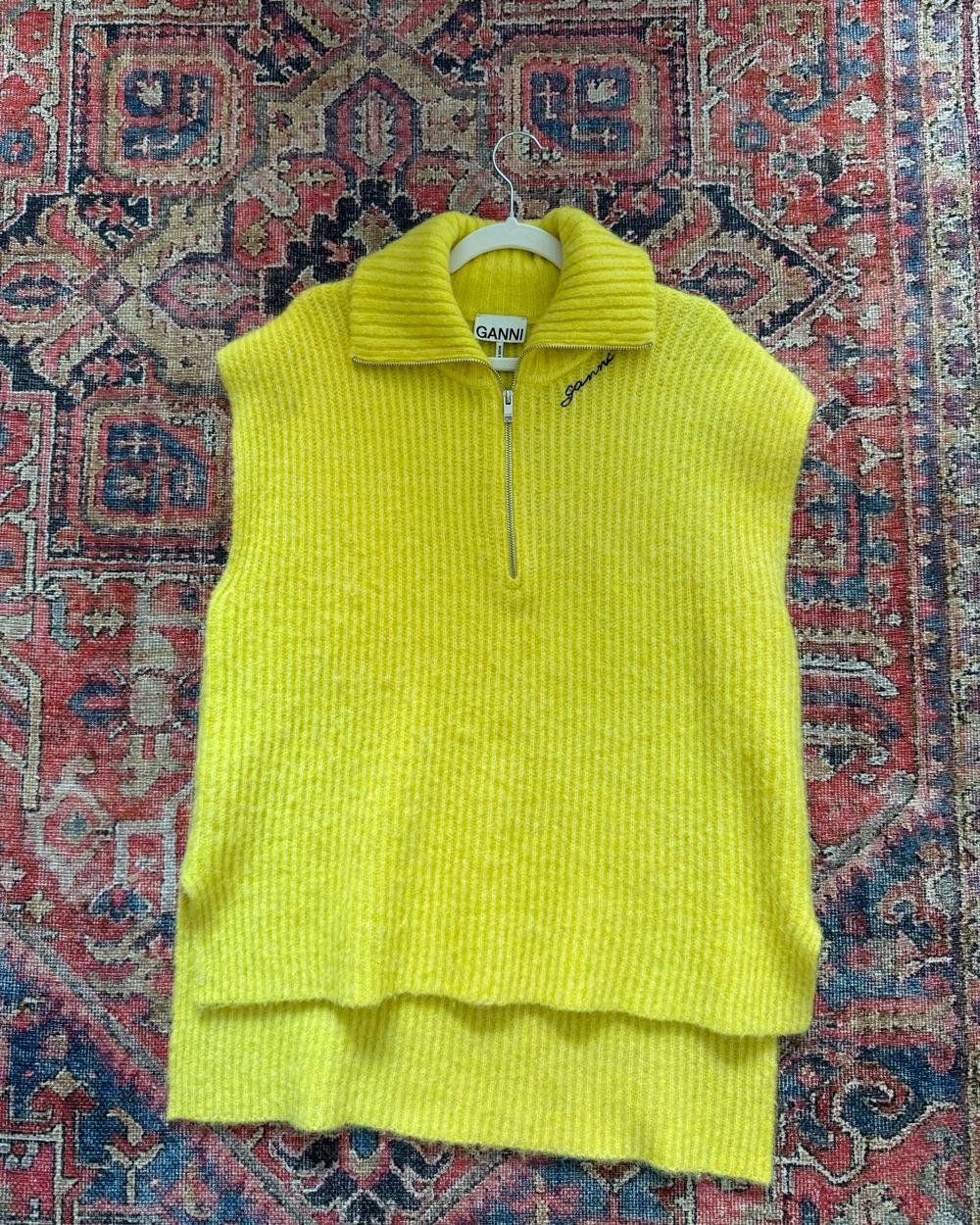 Bright Yellow Sweater Vest