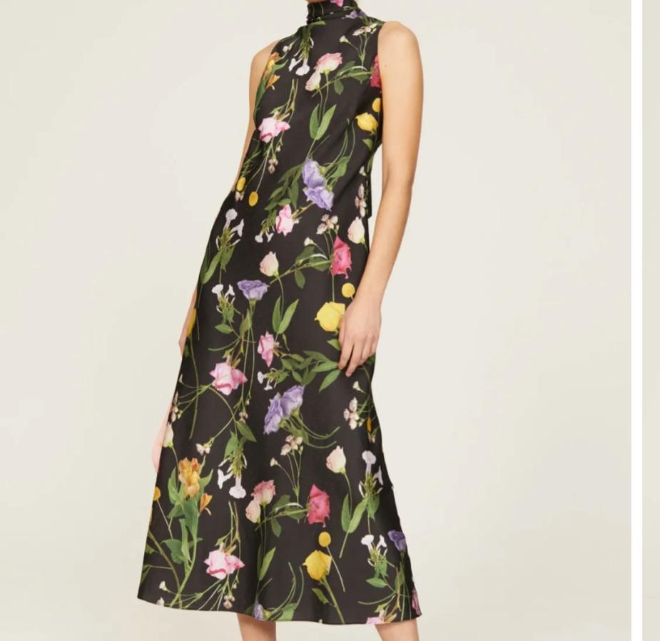 Black Floral Addilin Dress