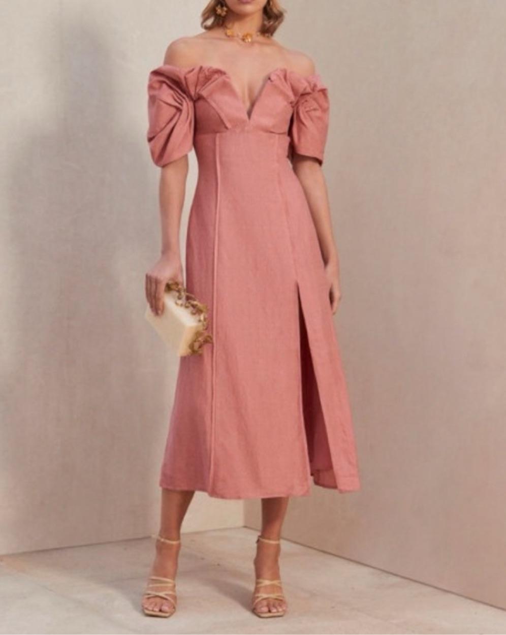 Cult Gaia Muna Dress in Jaipur - Pink — photo 2 of 5