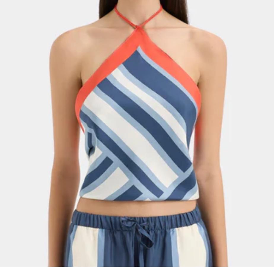 SIR. DAZED SILK SCARF TOP — photo 4 of 5