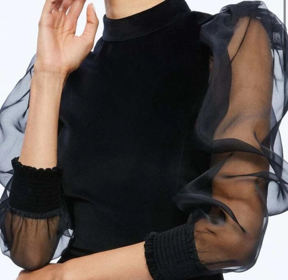 alice + olivia black dress — photo 5 of 5