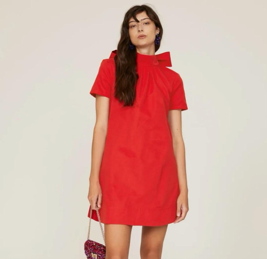 STAUD Red Mini Dress — photo 1 of 5