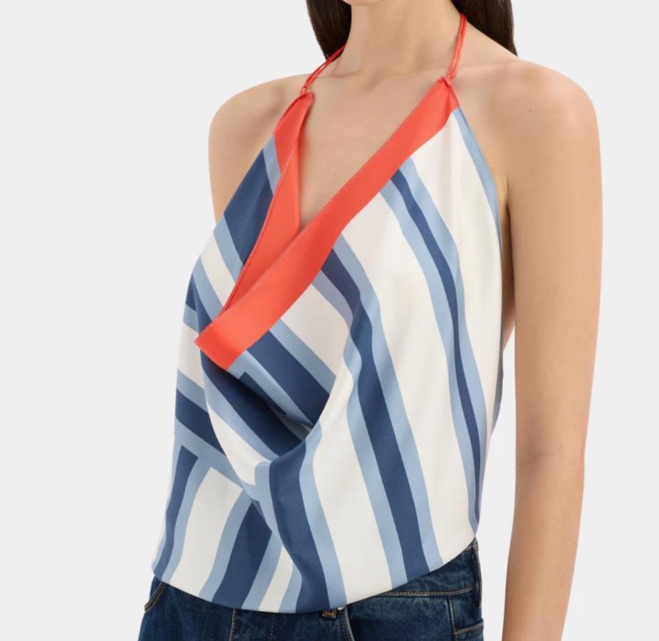 SIR. DAZED SILK SCARF TOP — photo 3 of 5