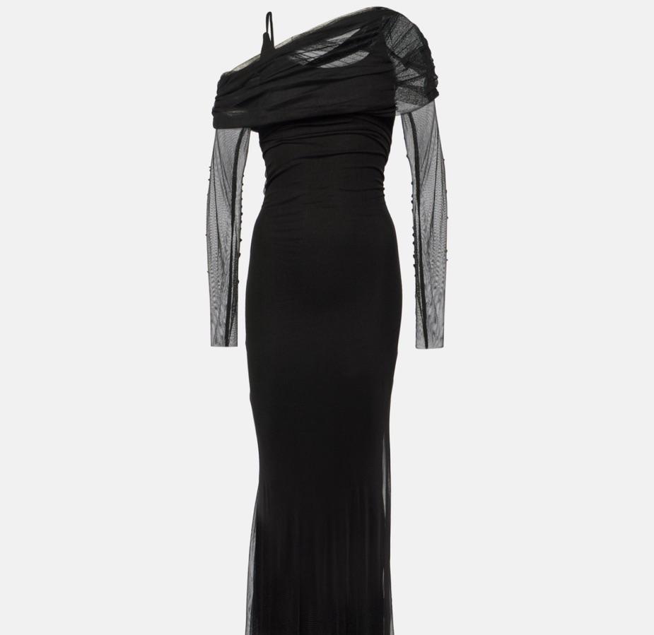 Christopher esber off the shoulder tulle gown — photo 2 of 5