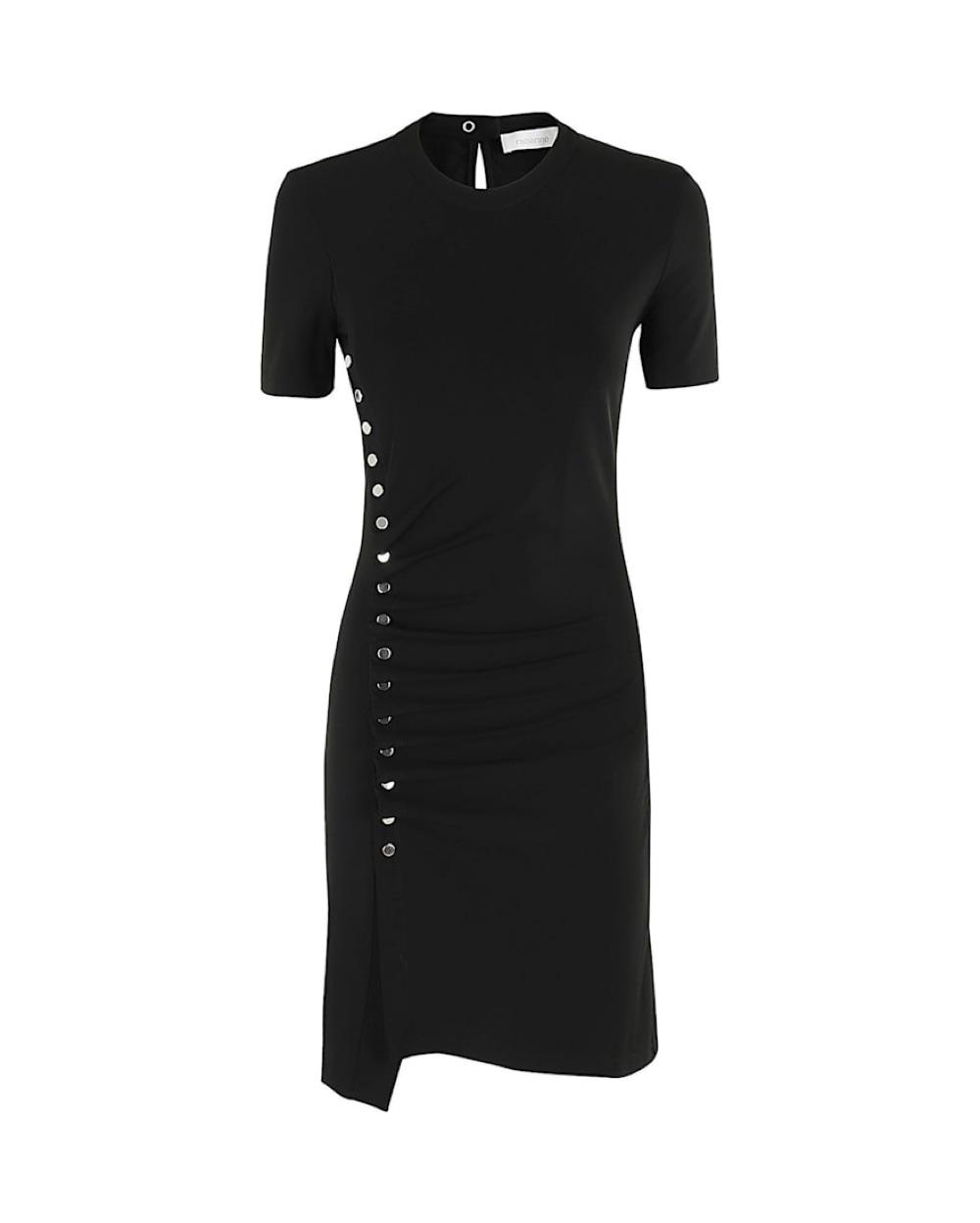 Paco Rabanne Black Draped Mini Dress — photo 1 of 6