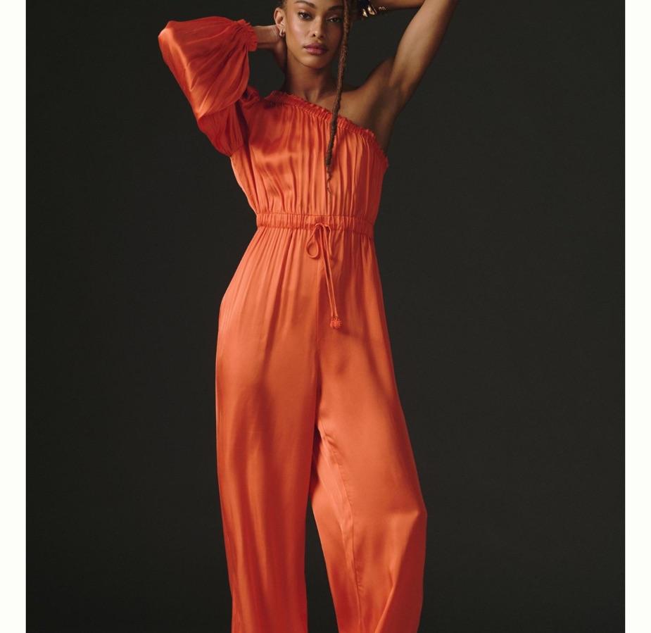 Farm Rio One Shoulder Jumpsuit