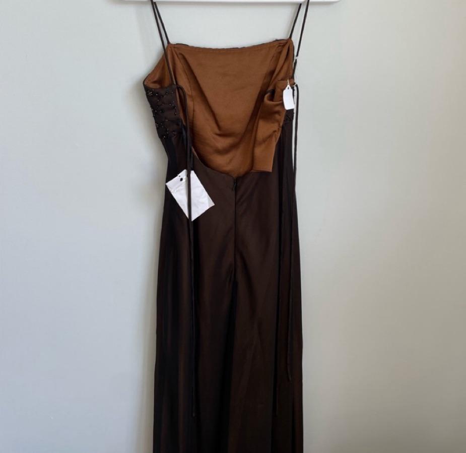 Vintage 90s Satin Mesh Gown β photo 4 of 4