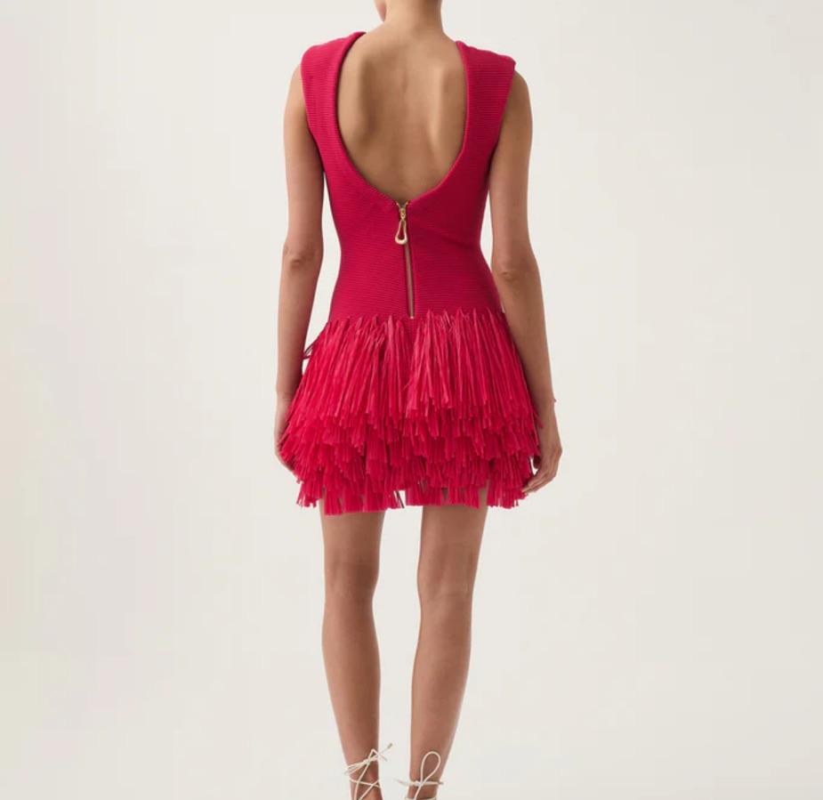 Rushes Raffia Knit Mini Dress — photo 2 of 4