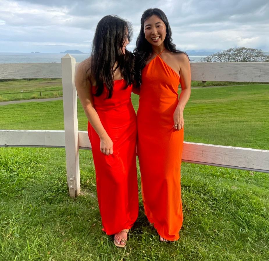 Selene Coral Satin Dress — photo 3 of 5