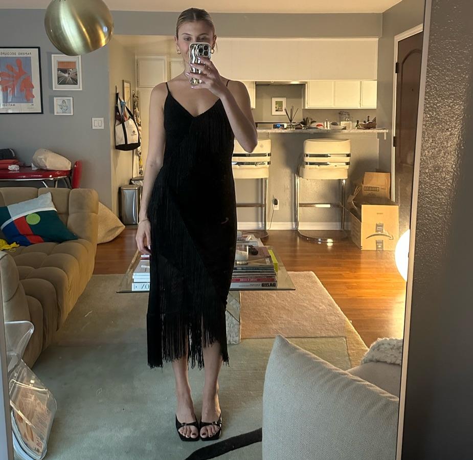Vintage Roberto cavalli fringe dress