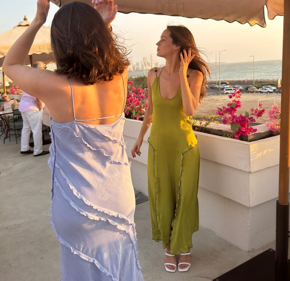 SIEDRES Lime Dress — photo 2 of 4