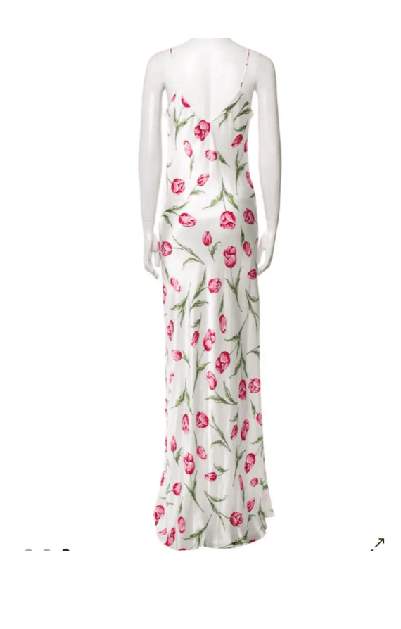 Rodarte Silk Floral Applique Tulip Dress — photo 3 of 3