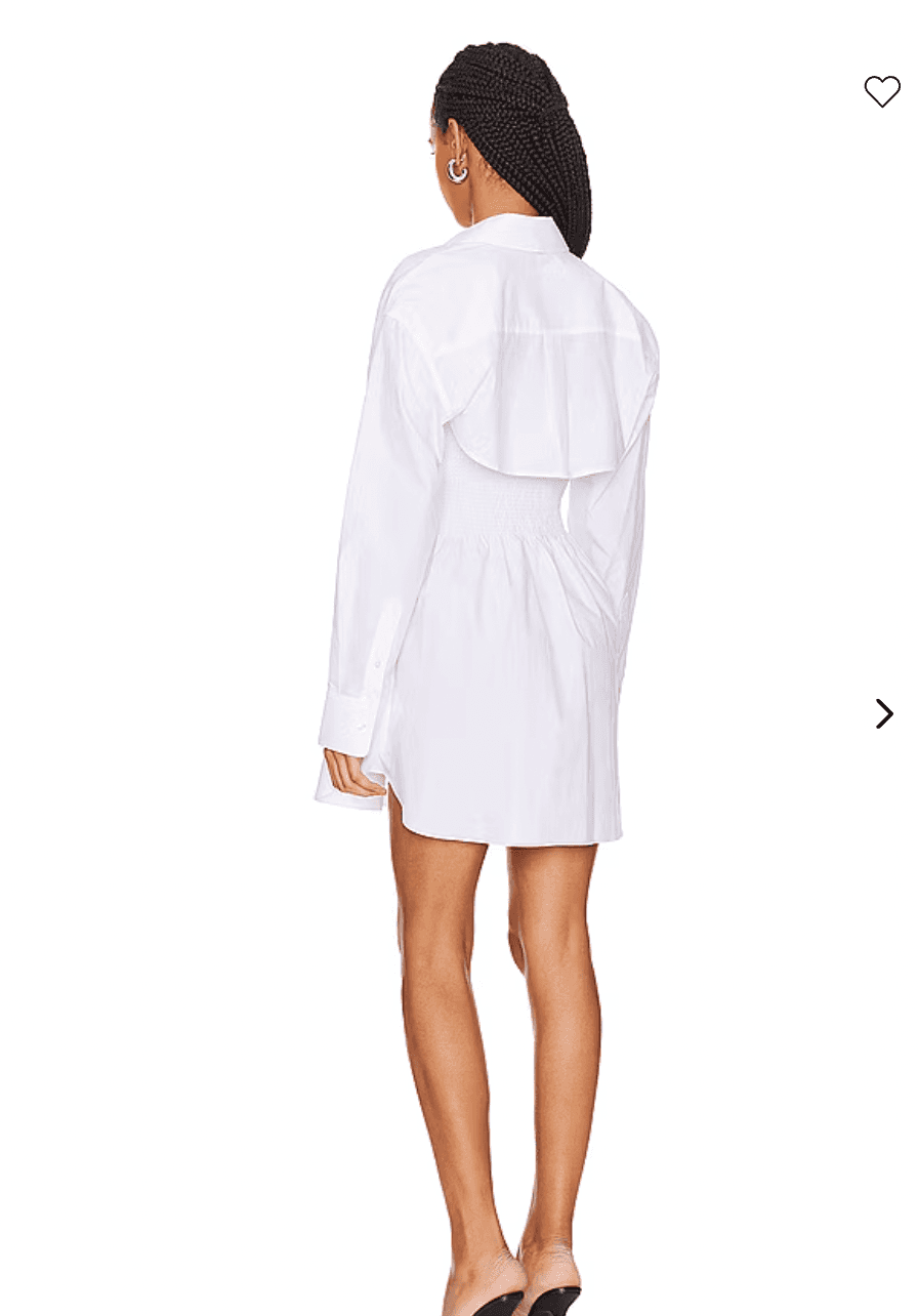 Alexander Wang Smocked White Dress — photo 2 of 2