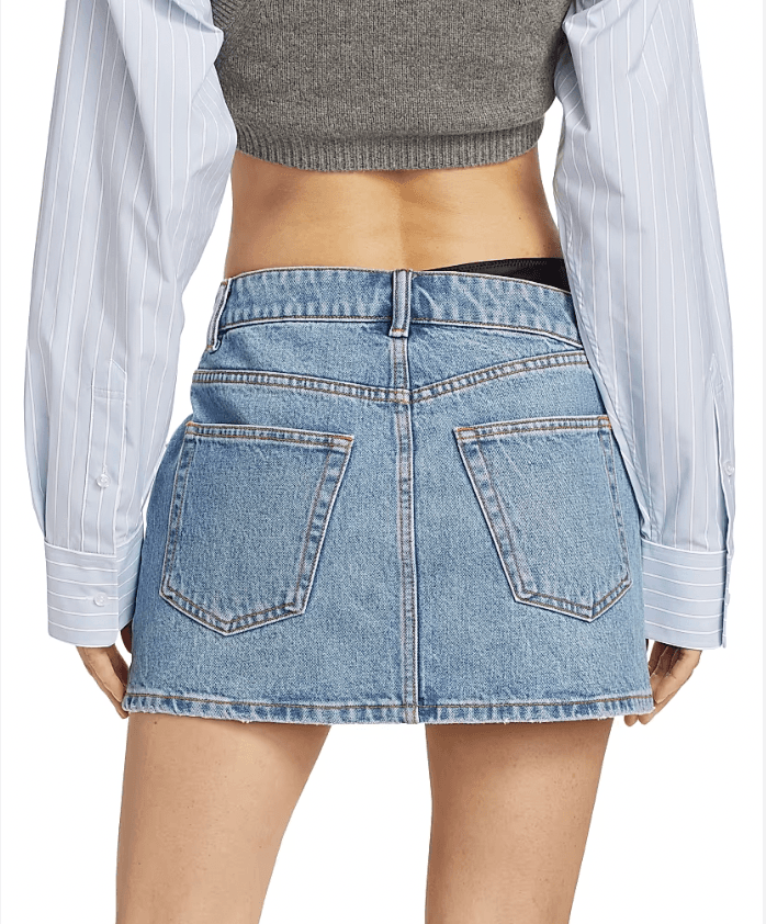 Alexander Wang Thong Strap Mini Skirt — photo 2 of 2