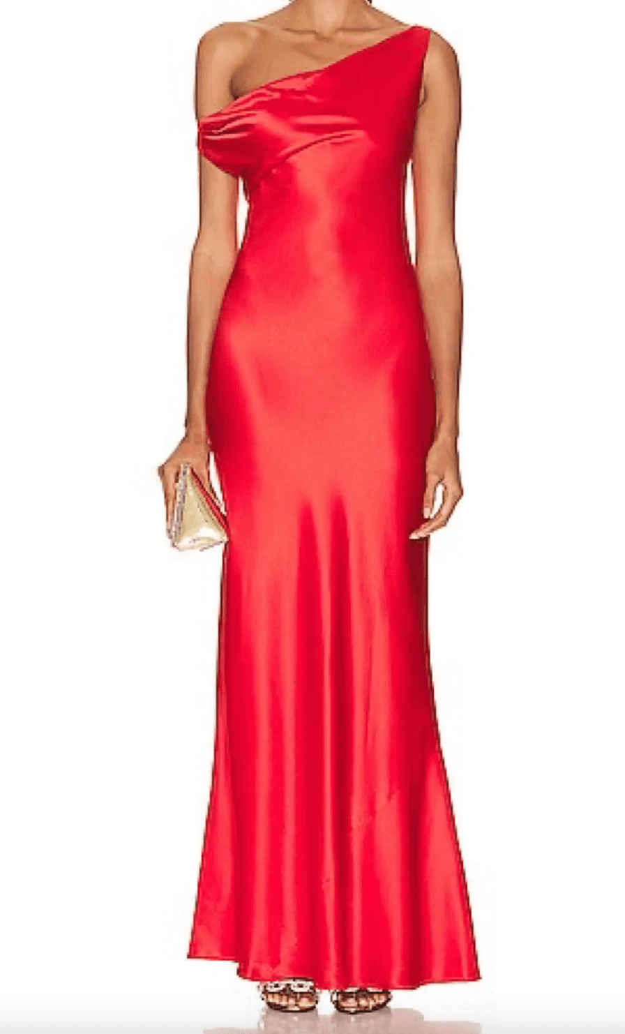 STAUD Ashanti Red Silk Gown — photo 3 of 3