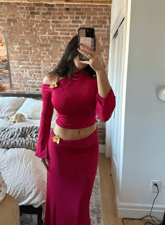 Meshki Ainsley Red Flower Set — photo 2 of 3