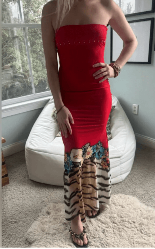 Roberto Cavalli Red Maxi skirt/dress