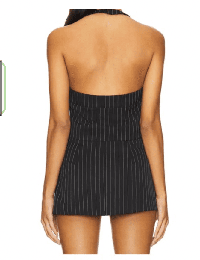 Black Pinstripe Matching Set — photo 2 of 2