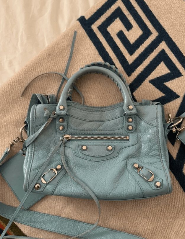 Baby Blue mini Balenciaga City Bag