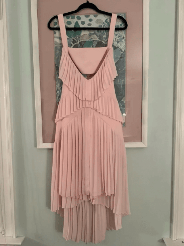 Dion Lee pink Pleated Midi Dress — photo 2 of 3