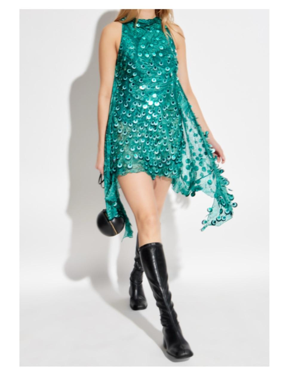Etro SILK MINI DRESS WITH SEQUINs - US 4 — photo 2 of 6