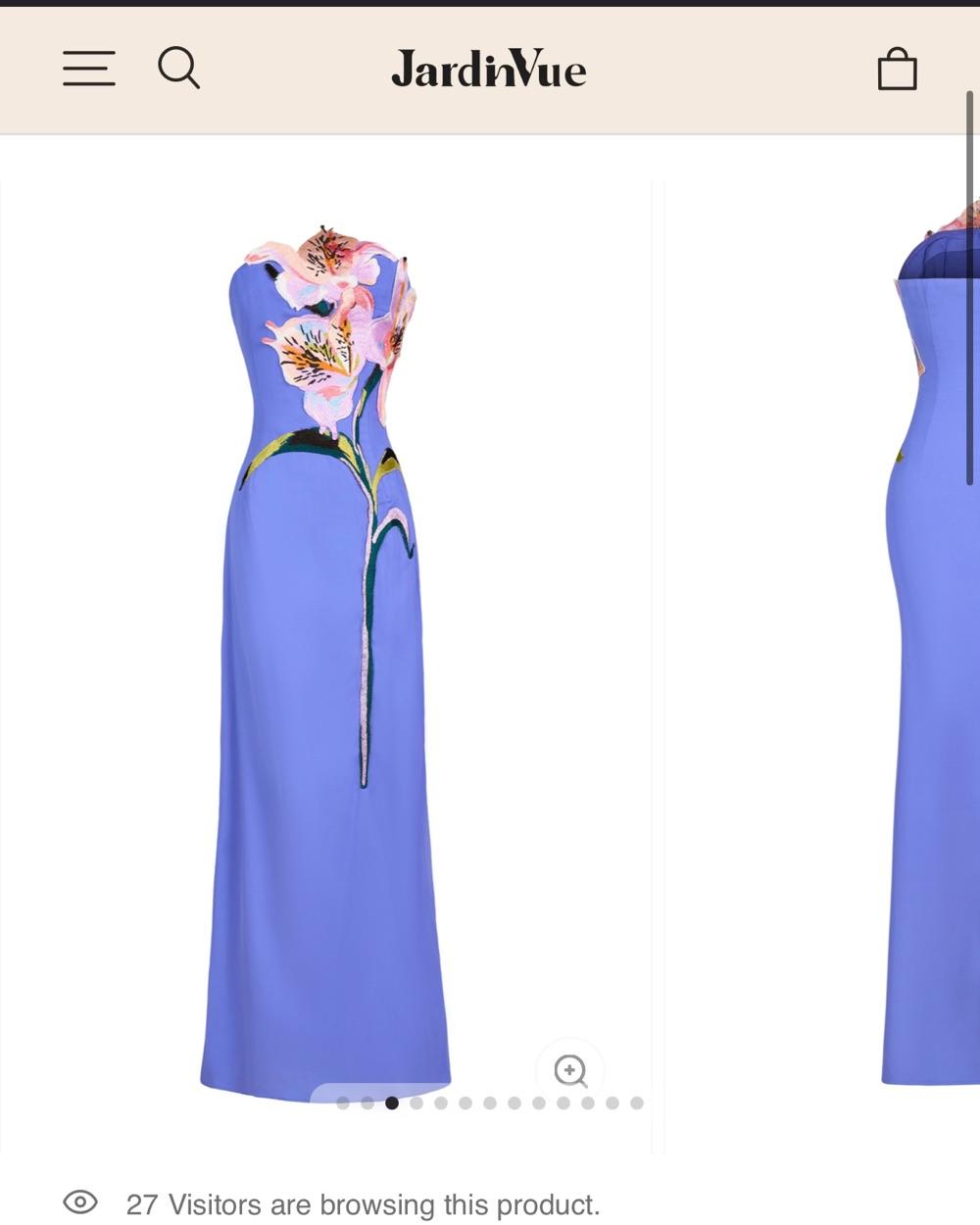 JardinVue embroidered maxi formal dress — photo 2 of 3