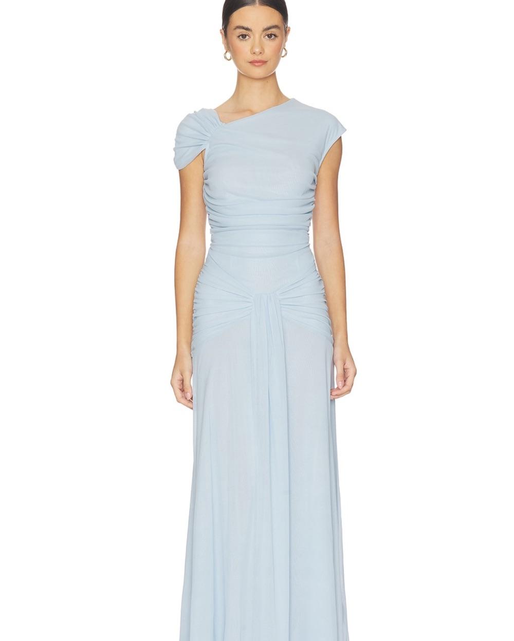 ROTATE Maxi Asymmetric Dress — photo 5 of 6