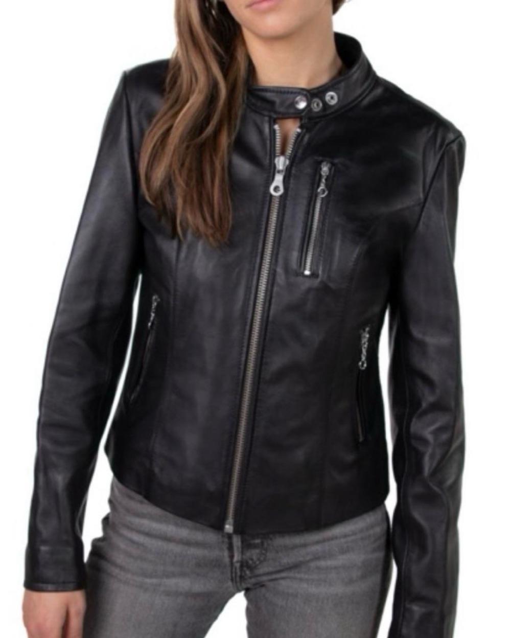 Schott Lambskin "Cafe" Leather Jacket — photo 2 of 5