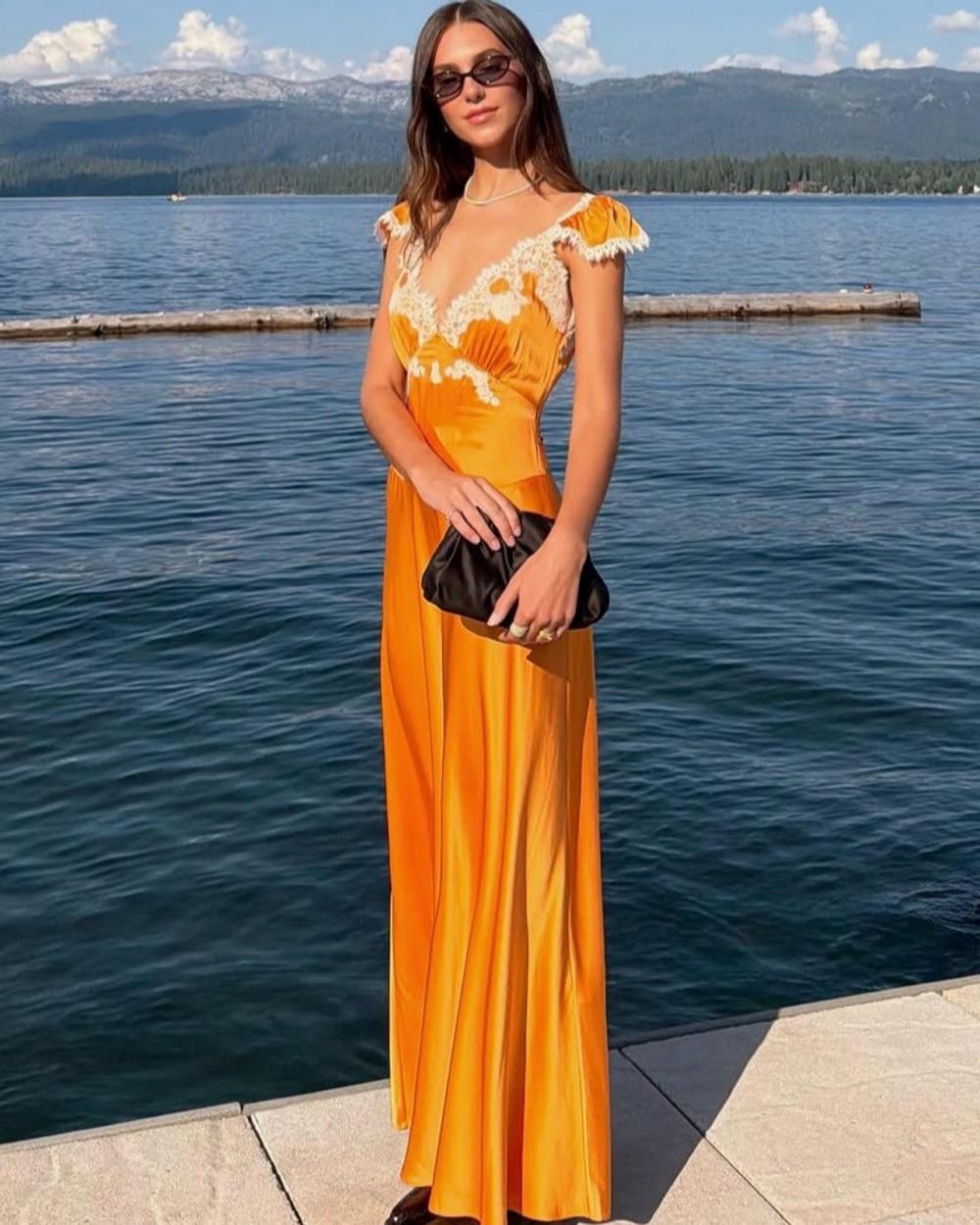 Doen Fiona Dress Tangerine - M — photo 1 of 6