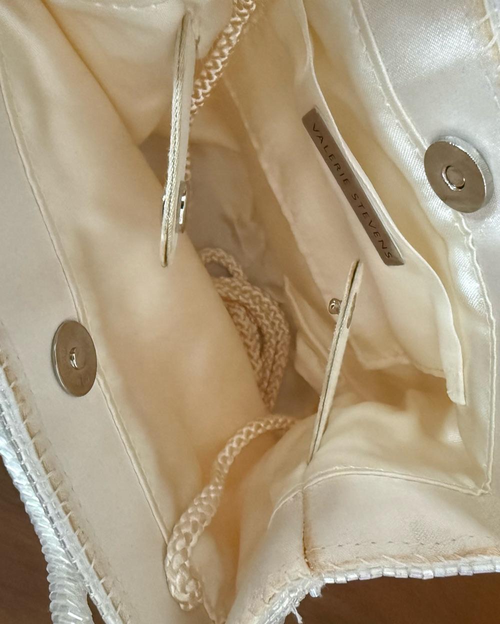 Vintage white beaded purse — photo 4 of 6