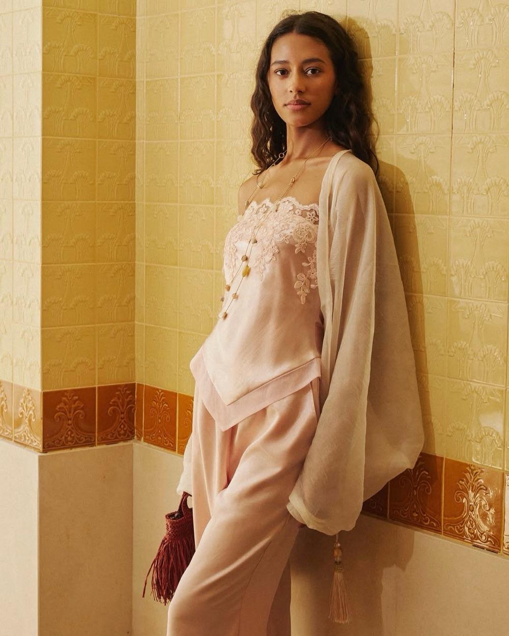 Oia Studios Top and Shawl set