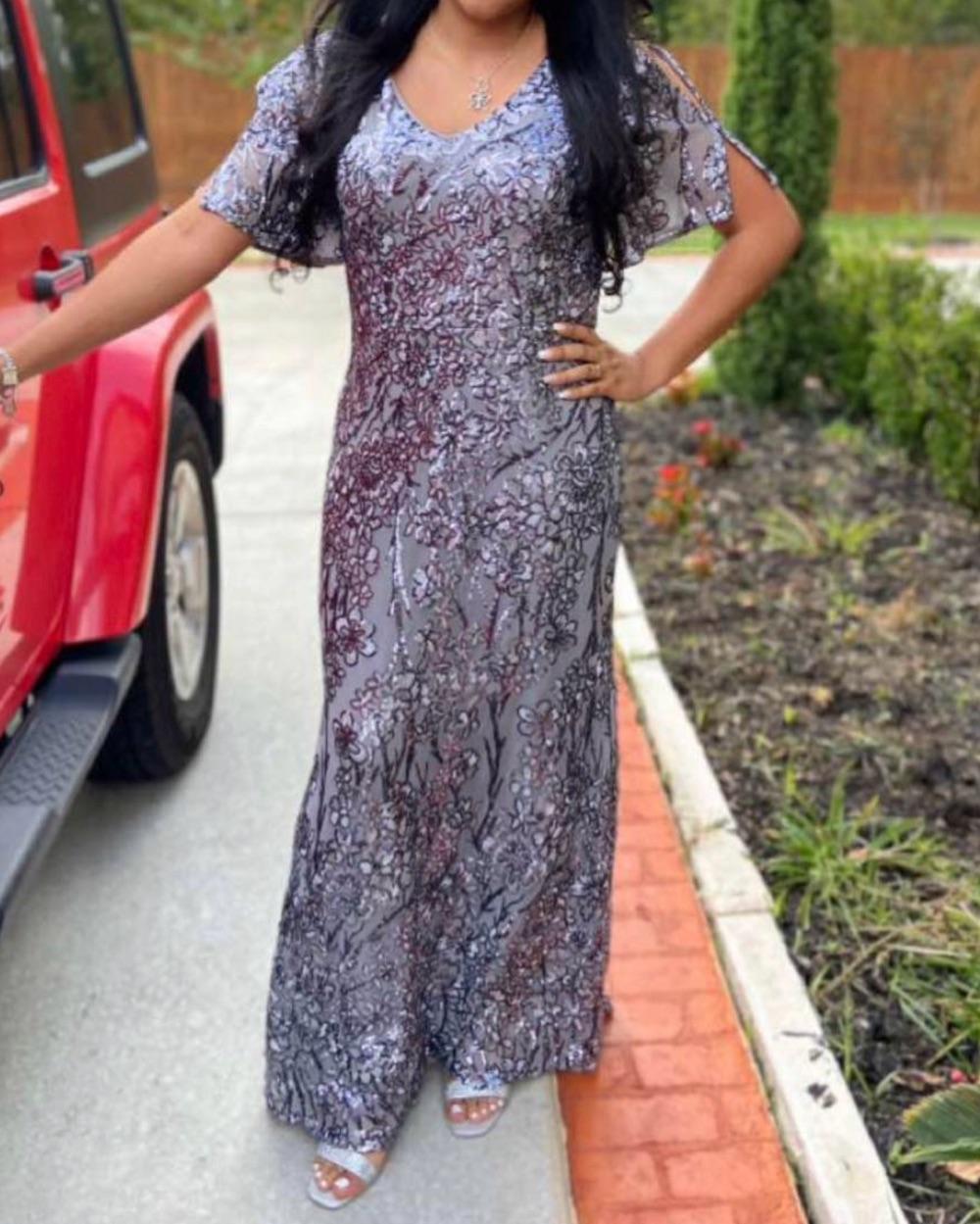 Sequin mermaid fit dress