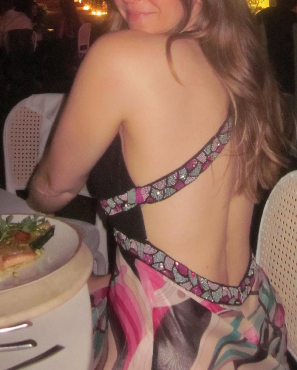 Y2k vintage beaded backless dress — photo 2 of 3